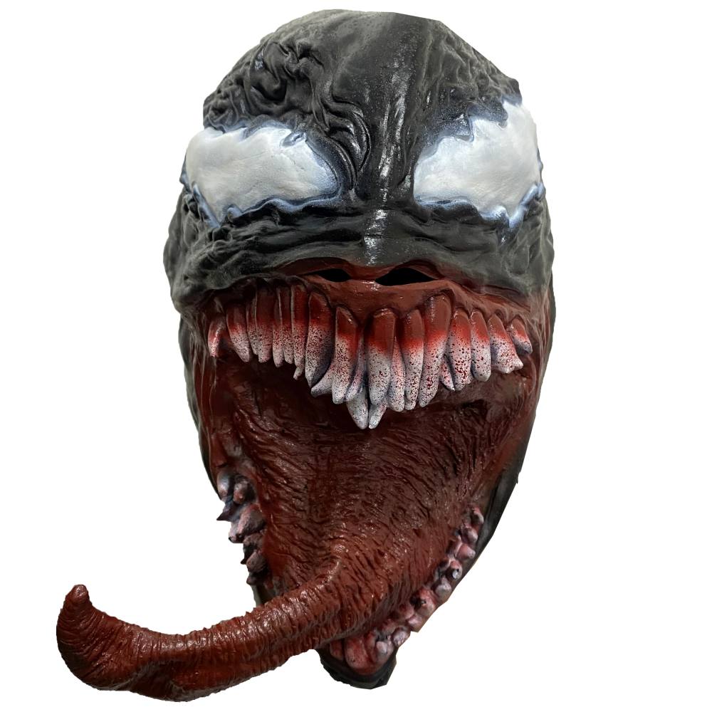 Zac's Alter Ego - Scary Venom Latex Maske - Schwarz